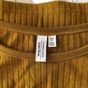 & other stories ribbed long sleeve shirt